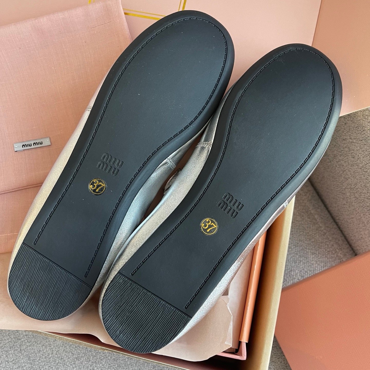 MIUMIU Mary Jane ballet shoes B6021403 - Image 3