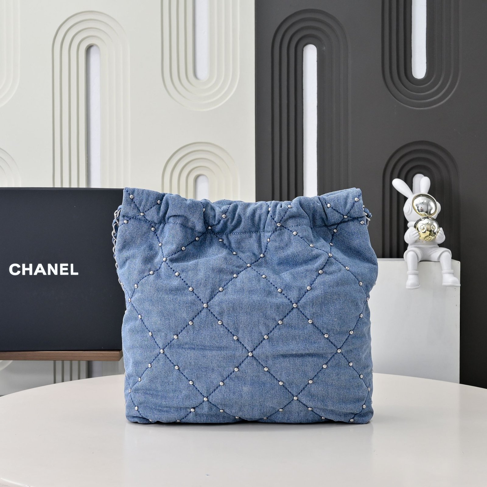 CHANE1 24A denim denim! Cowboy nails beads 22 B6021501 - Image 3