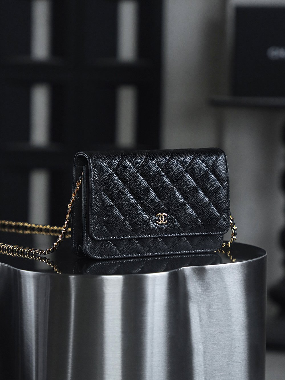 mirror quality Size: 12*19.3*3.5 cm Chanel Wallet on Chain B6022005 - Image 4