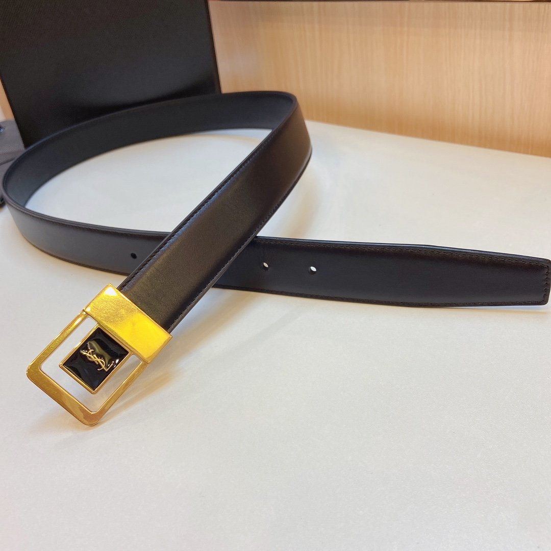 Leather Saint Laurent 3.0cm W6022304 - Image 3