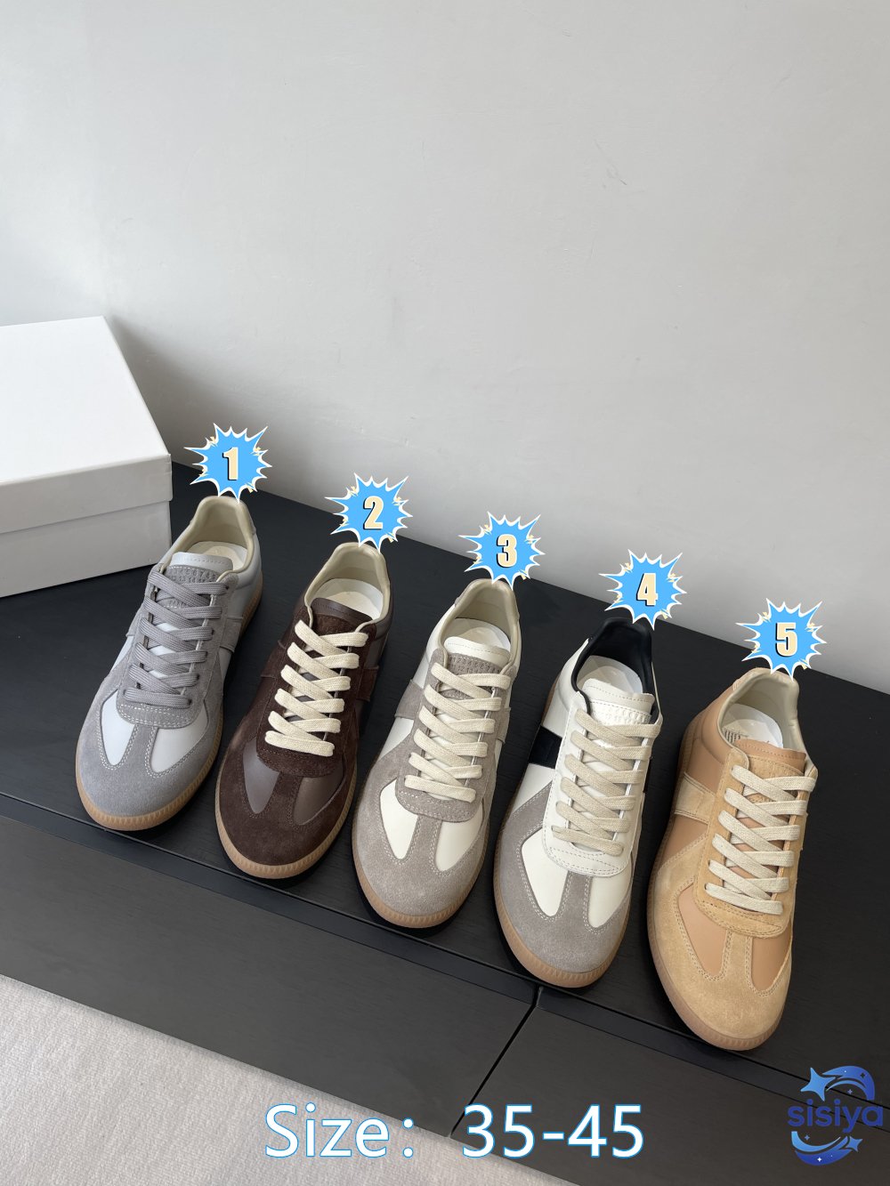 Maison Margiela Replica Leather and Nubuck Sport Shoes B6022406