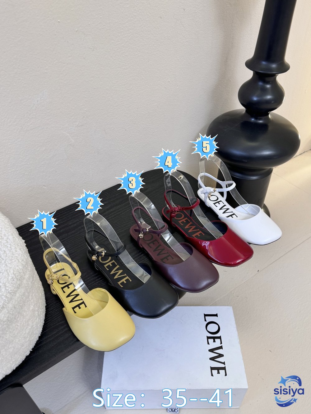 Loewe Toy ankle strap ballerina B6022505