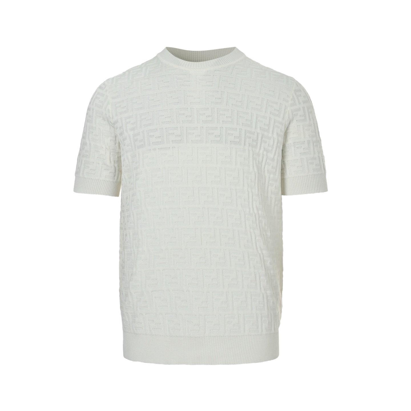 Fendi cotton knitted T-shirt M6022607 - Image 2