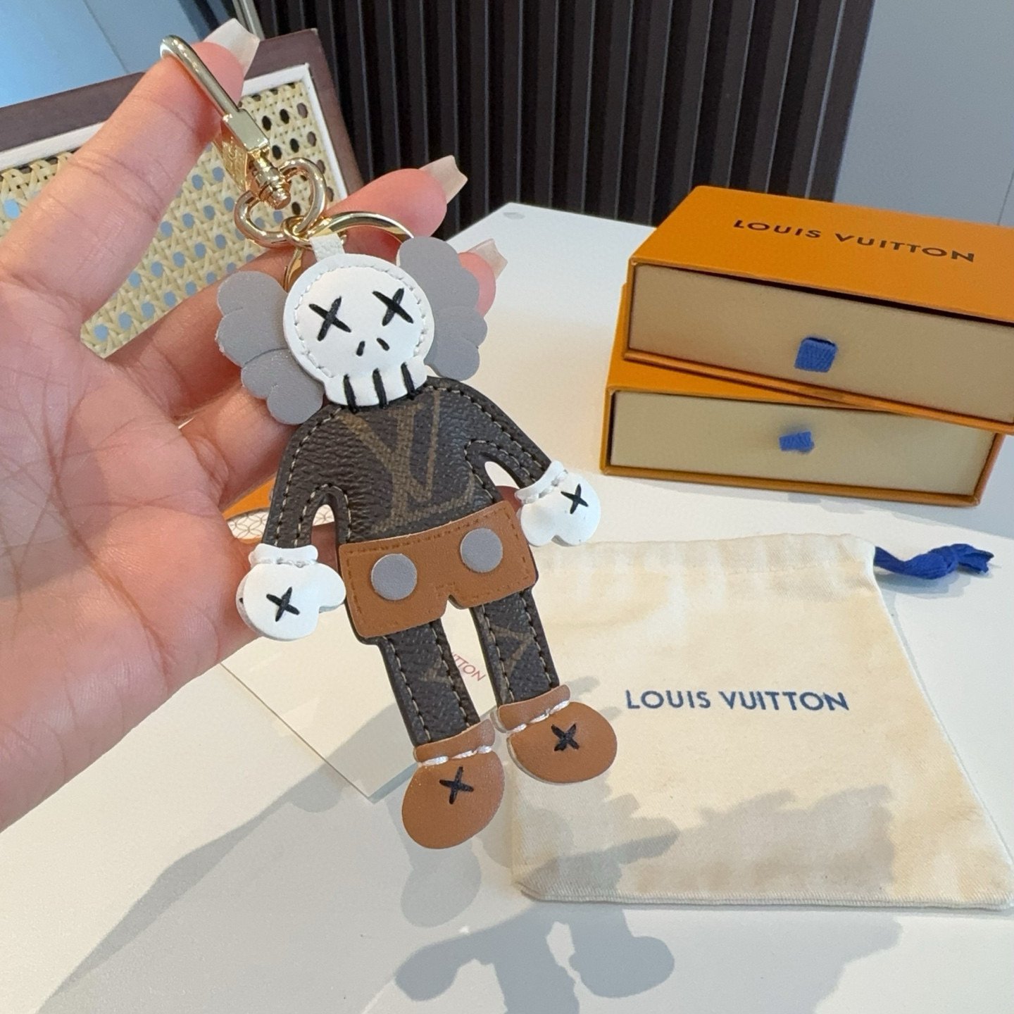 Louis Vuitton x KAWS collaborative bag charm B6022606