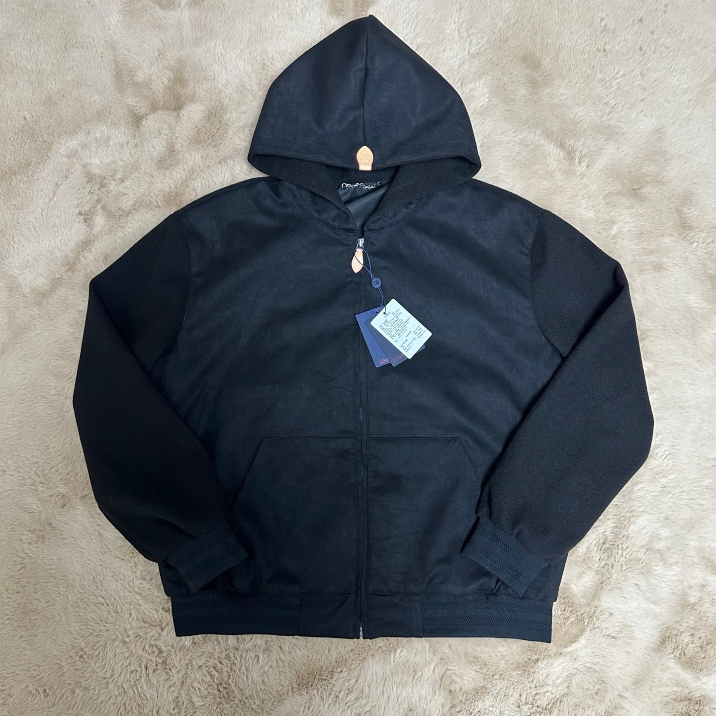 Louis Vuitton Leather Mix Hooded Blouson M6022707