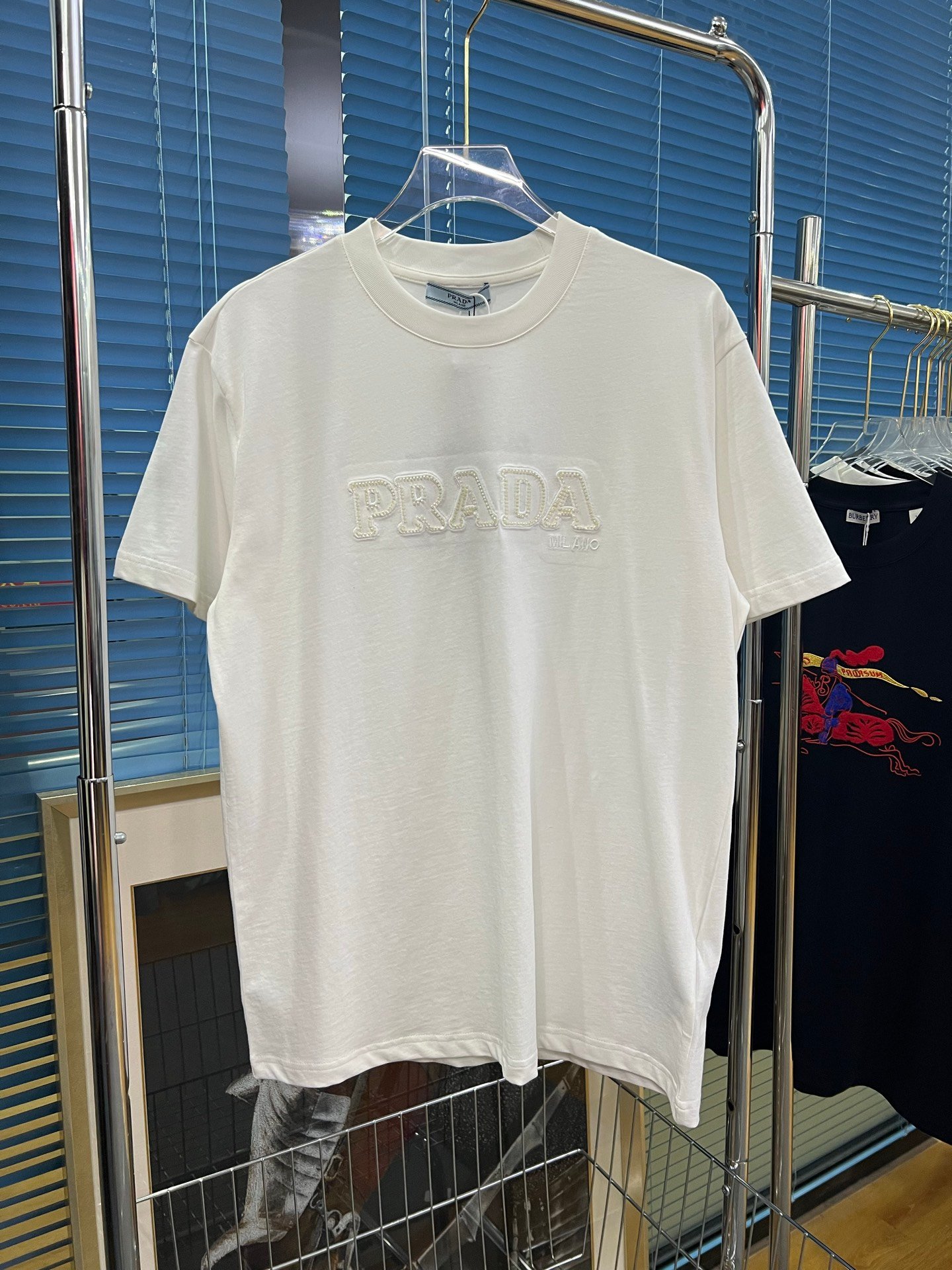 Prada Embroidered Bead T-shirt M6022801 - Image 3
