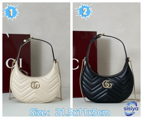 GUCCI Marmont Half Moon Shape Mini Bag B6020907