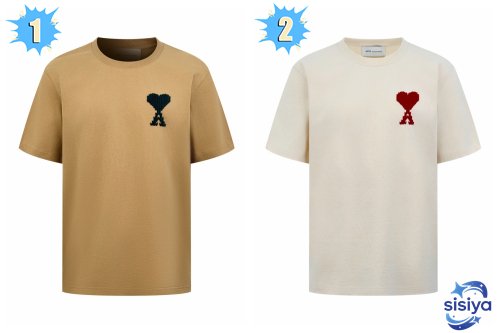 AMI Paris Ami De Coeur logo-embroidered T-shirt M6021008