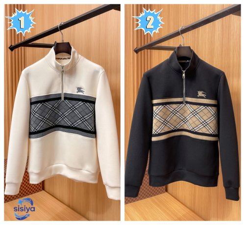 Burberry argyle quarter-zip sweatshirt M6020506