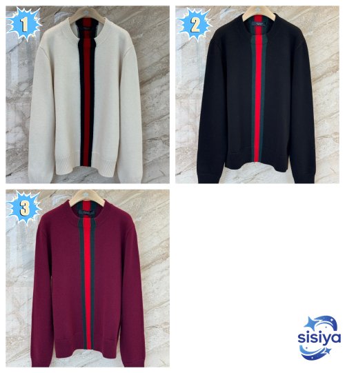 Gucci Knit wool sweater with Web intarsia M6020702