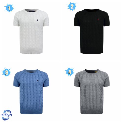 Polo Ralph Lauren white short-sleeved knit shirt M6020306