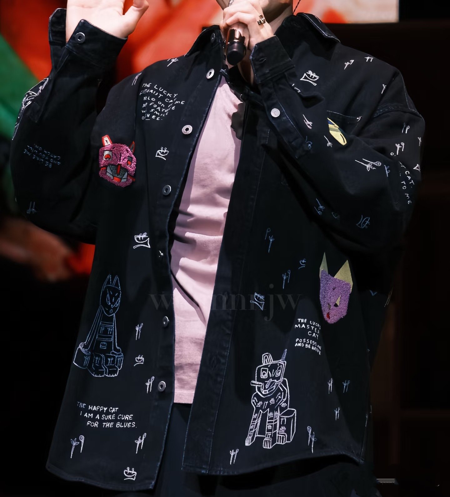 Loewe X Louis Wain Embroidered Denim Overshirt M6030304 - Image 6