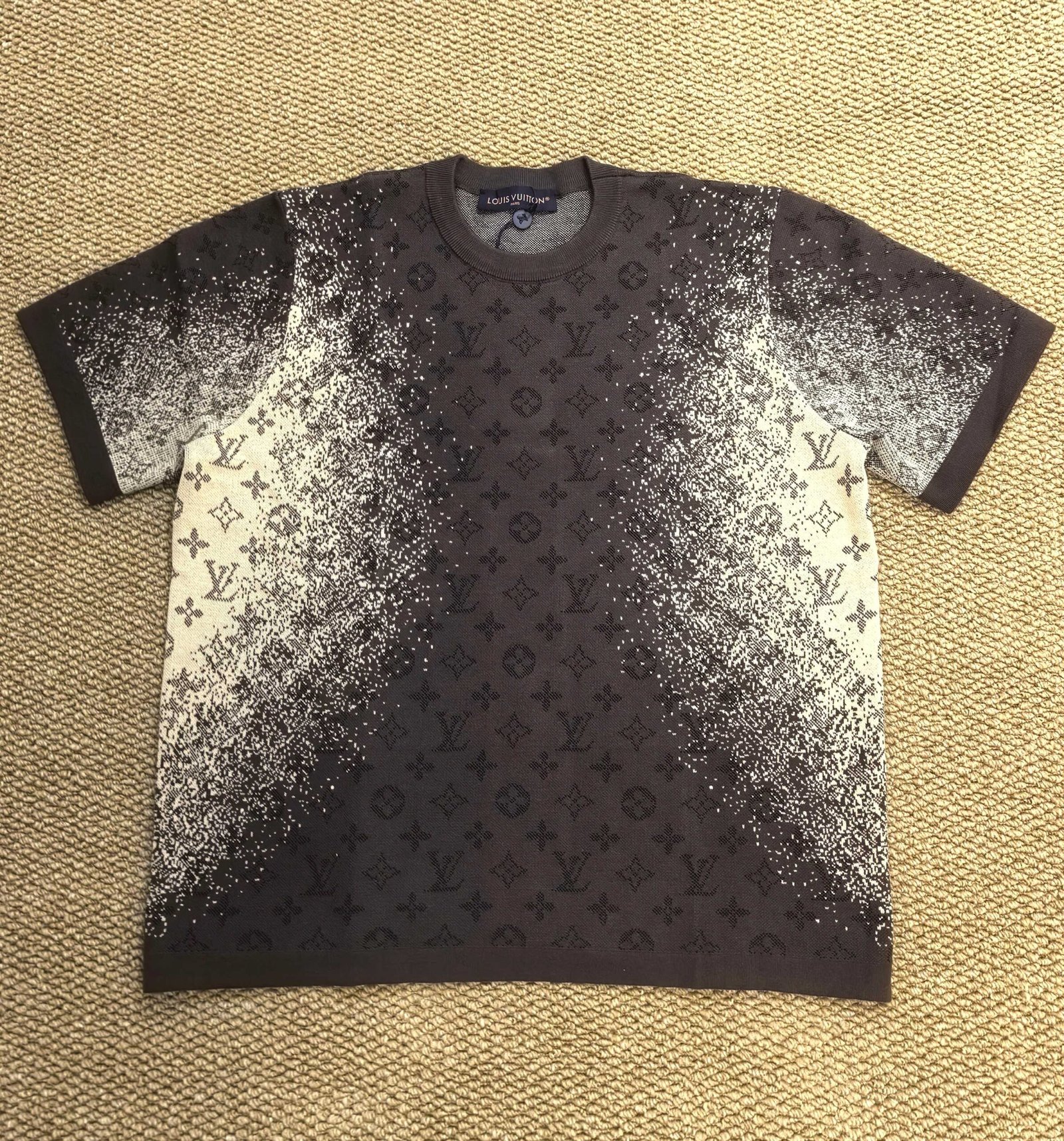 Louis Vuitton × Virgil Abloh Chain Jacquard rib collar T-shirt M6030402
