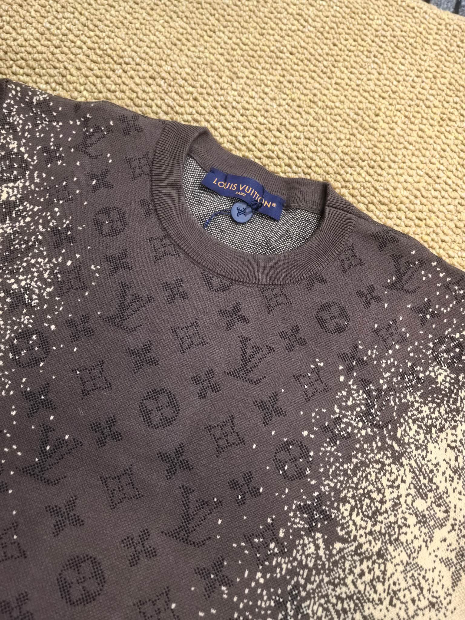 Louis Vuitton × Virgil Abloh Chain Jacquard rib collar T-shirt M6030402 - Image 3