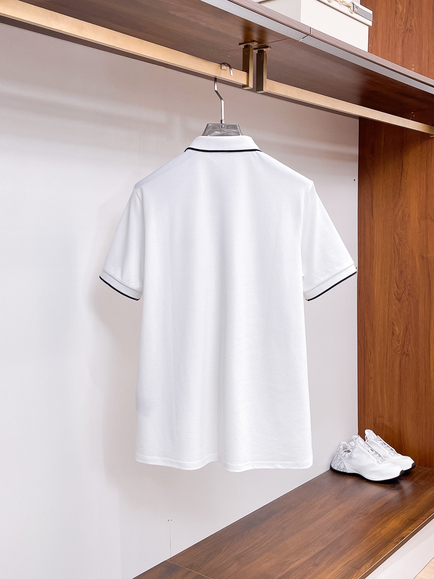 Dior Polo Shirt Ivory Cotton Jersey M6030403 - Image 4