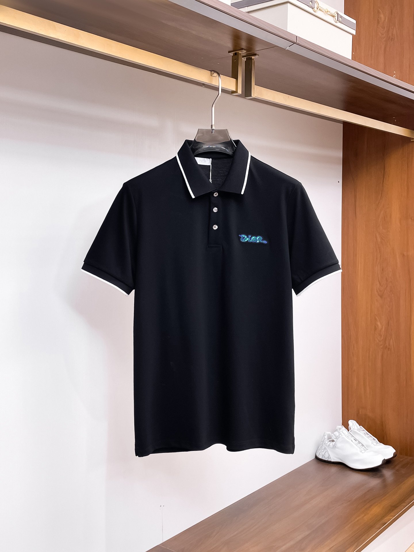 Dior Polo Shirt Ivory Cotton Jersey M6030403 - Image 5