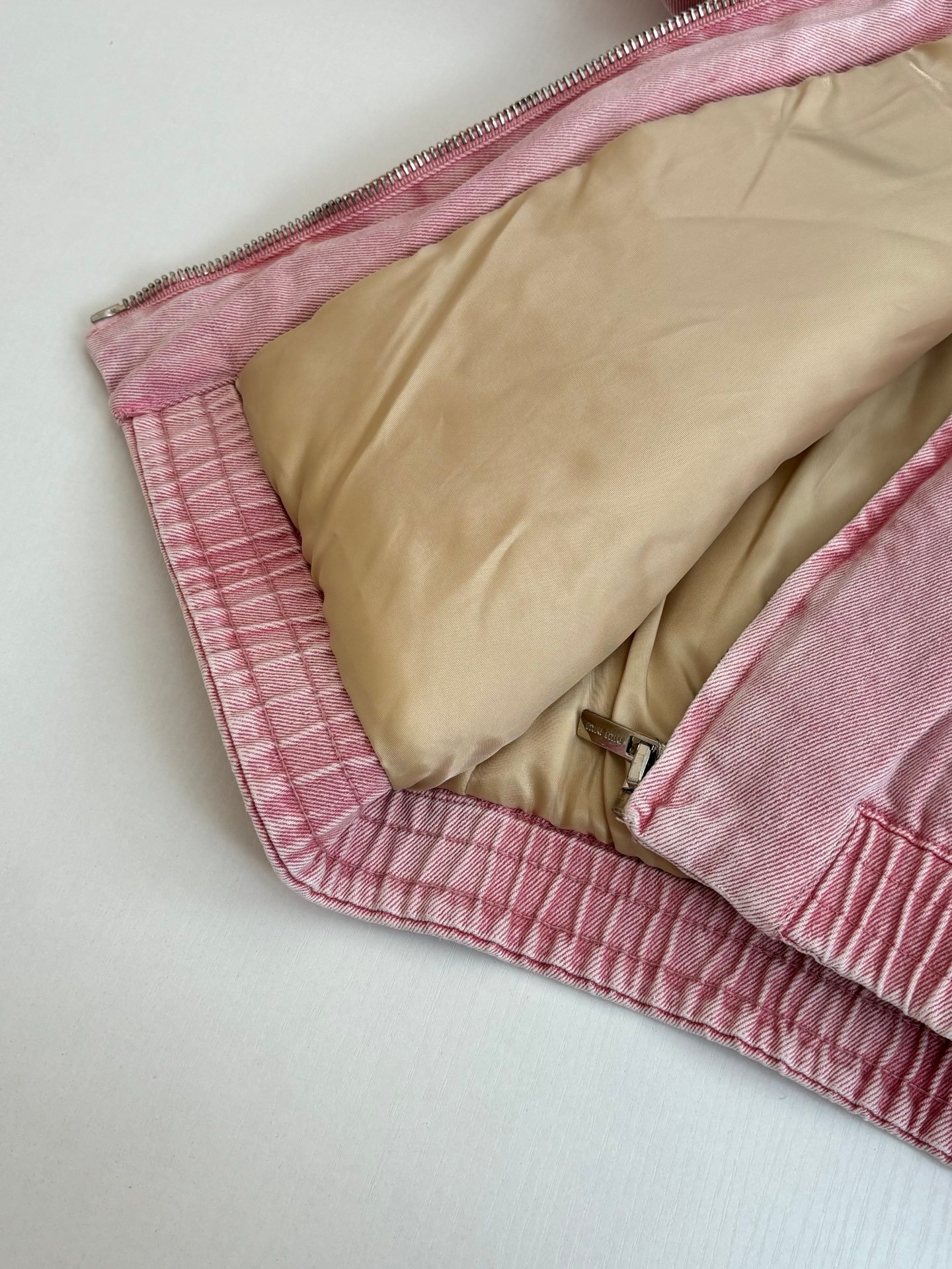 Miu Miu FW25 Corduroy Collar Denim Cotton Jacket Coat 202630601 - Image 2