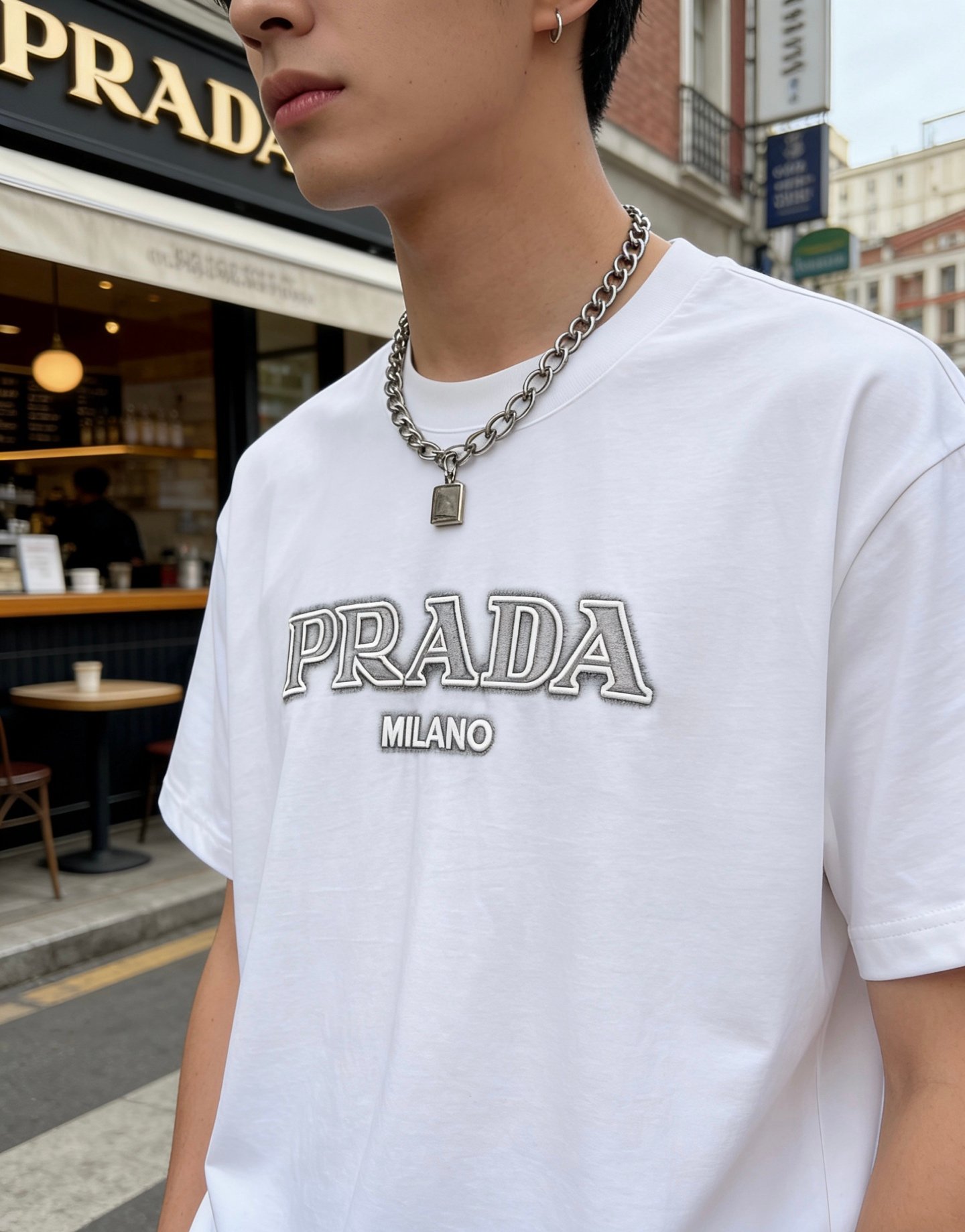 Prada Cotton T-shirt M6030904 - Image 7