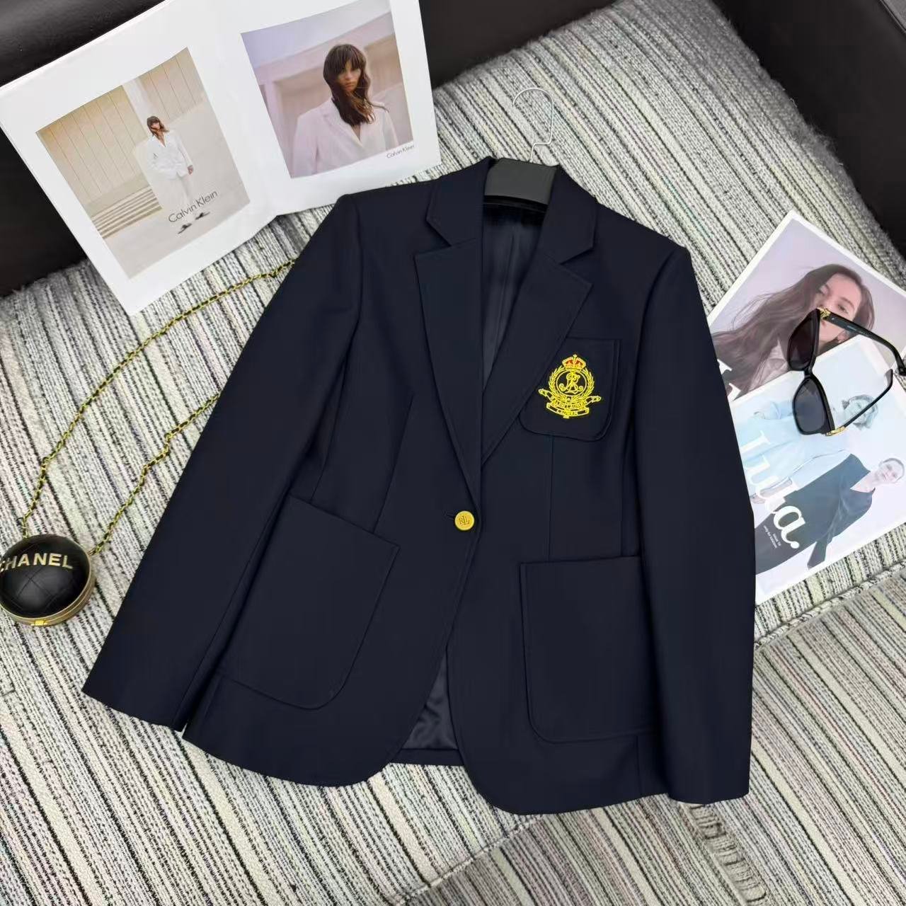 Ralph Lauren Embroidered Collar Suit Jacket W6031301 - Image 5