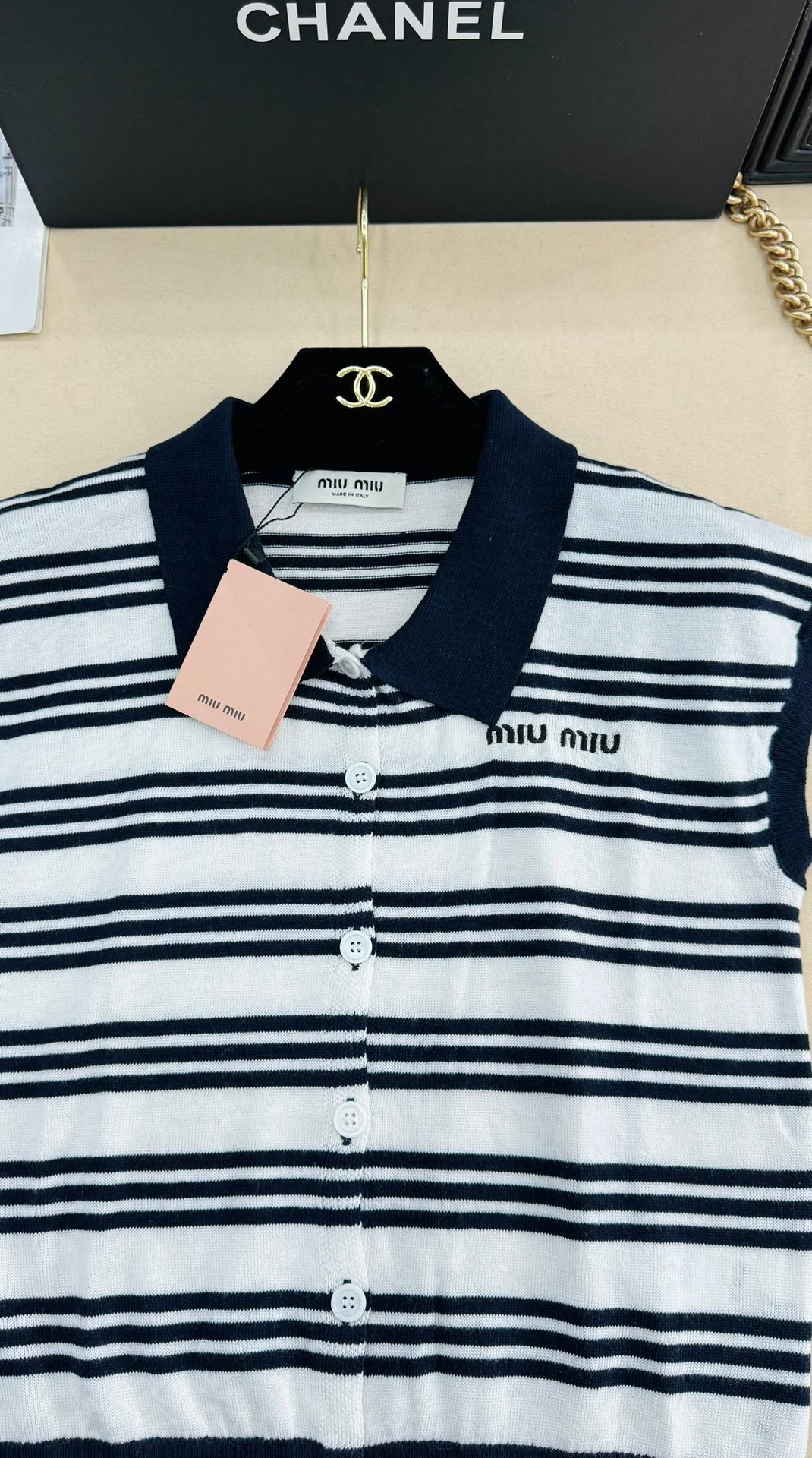 Miu Miu 2026 Striped Jacket W6031602 - Image 3