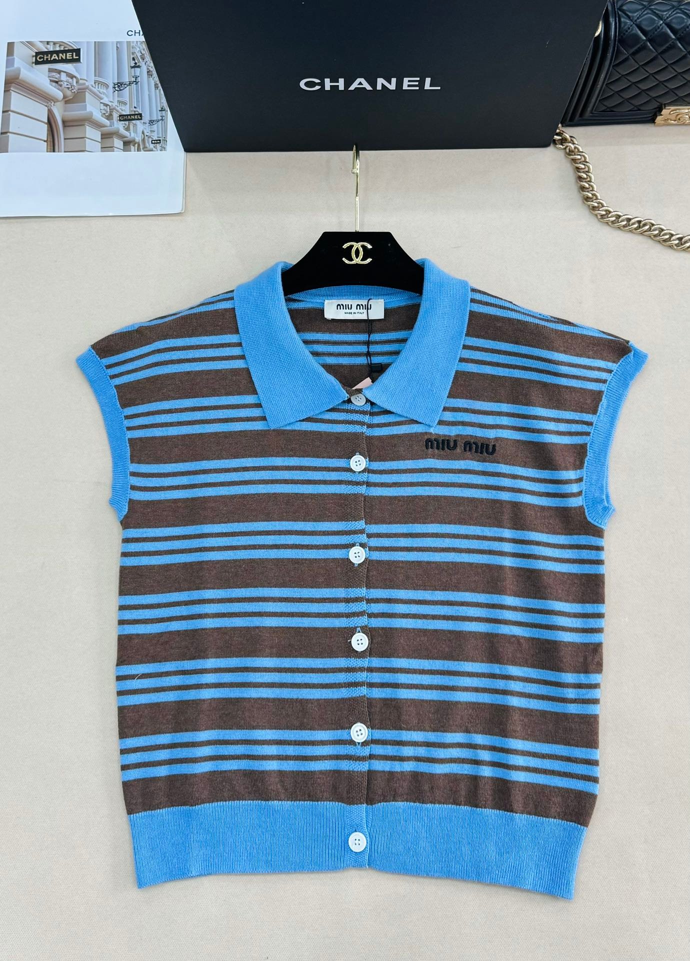 Miu Miu 2026 Striped Jacket W6031602 - Image 4