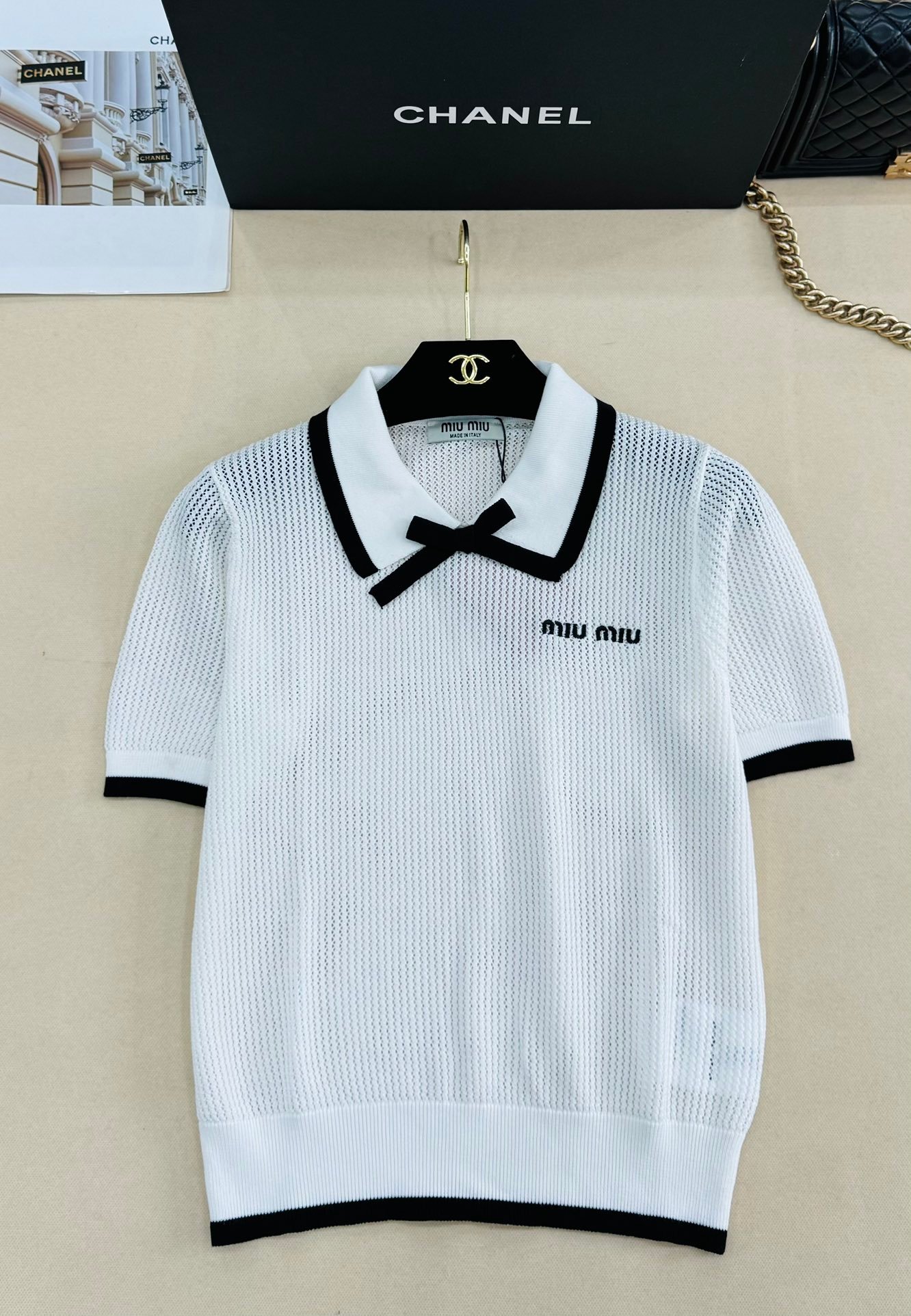 Miu Miu Knitted Cotton Polo Shirt W6031603 - Image 4