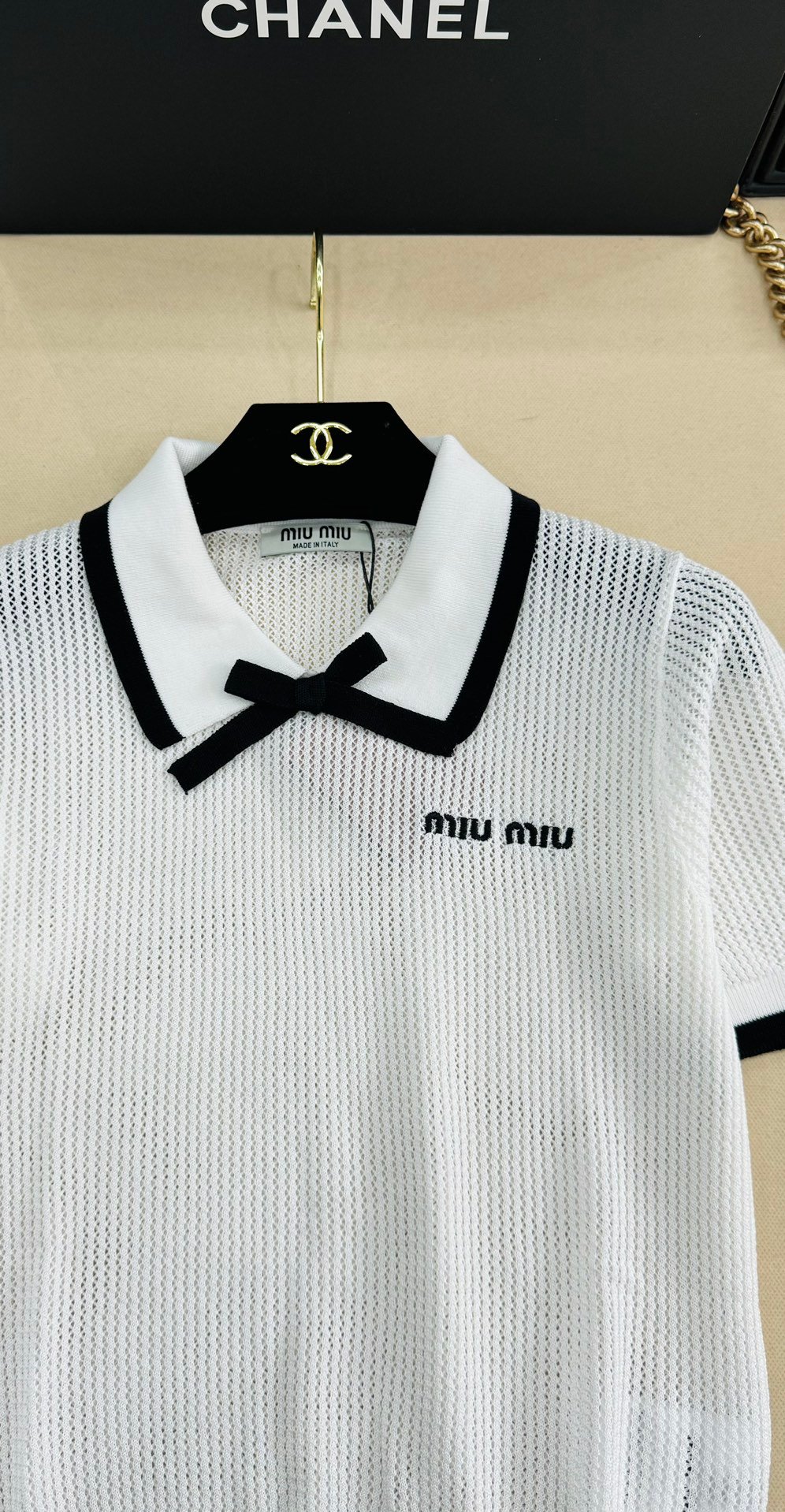 Miu Miu Knitted Cotton Polo Shirt W6031603 - Image 5