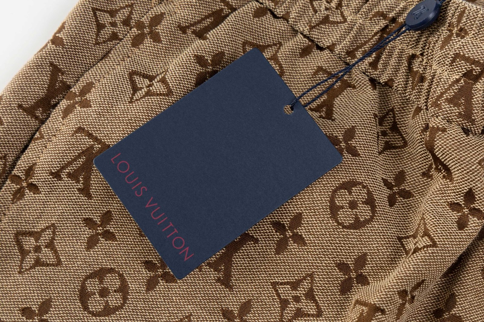 LV Louis Vuitton full-logo jacquard denim shortsM6032005 - Image 6