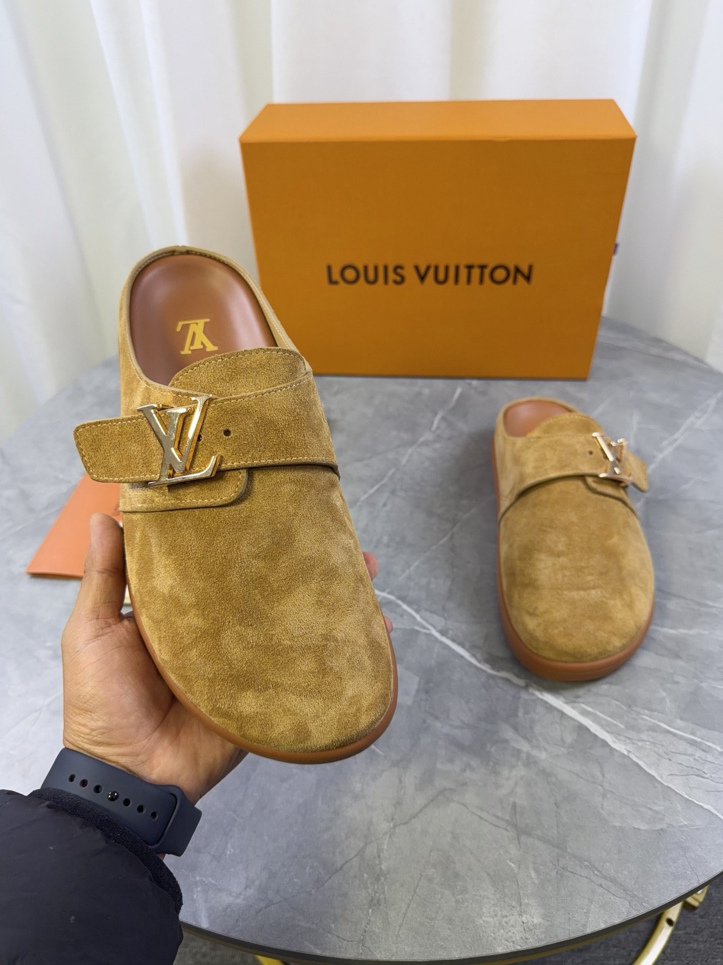Louisvuitt 2026 Spring/Summer New Product of Bocken Wool SlippersB6032008 - Image 11
