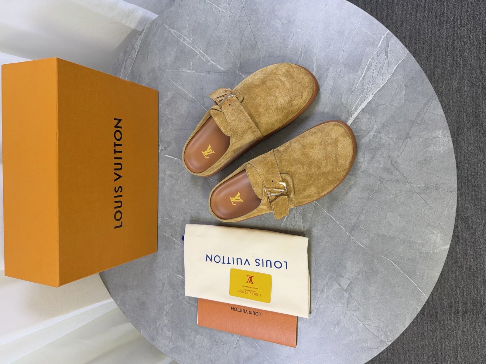 Louisvuitt 2026 Spring/Summer New Product of Bocken Wool SlippersB6032008 - Image 10