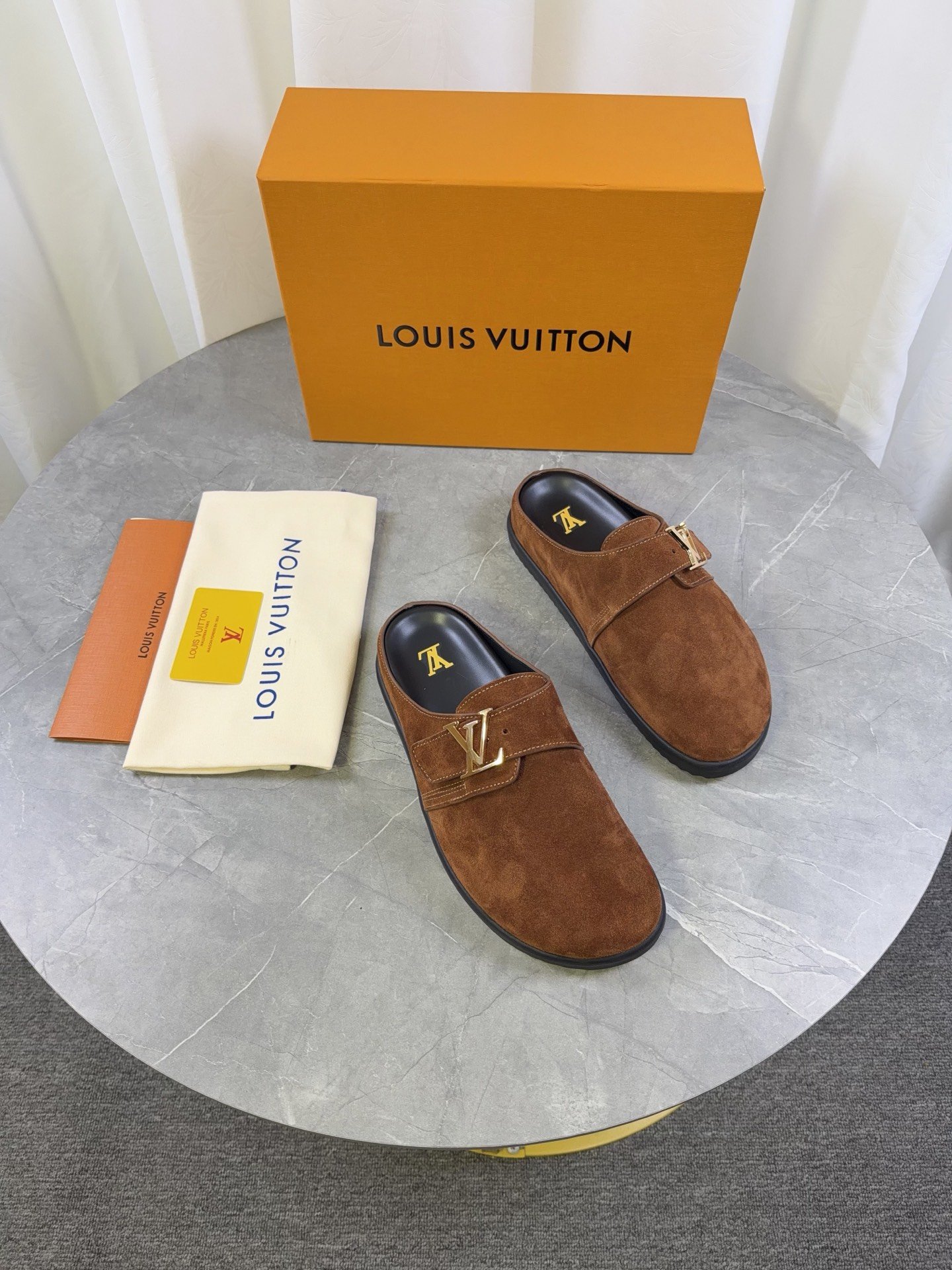 Louisvuitt 2026 Spring/Summer New Product of Bocken Wool SlippersB6032008 - Image 5