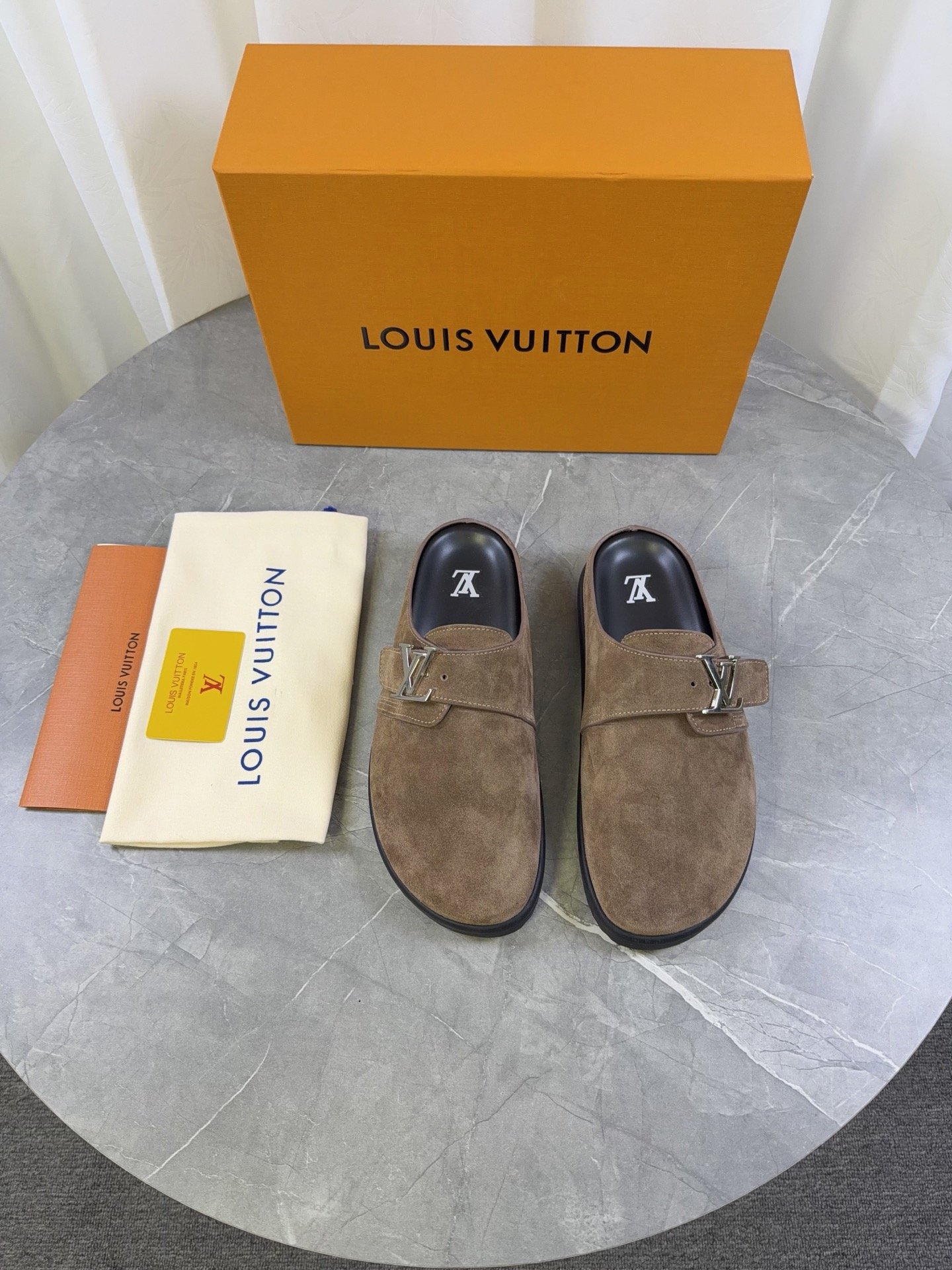 Louisvuitt 2026 Spring/Summer New Product of Bocken Wool SlippersB6032008 - Image 12