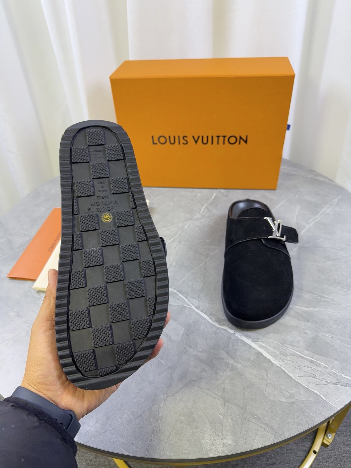 Louisvuitt 2026 Spring/Summer New Product of Bocken Wool SlippersB6032008 - Image 8