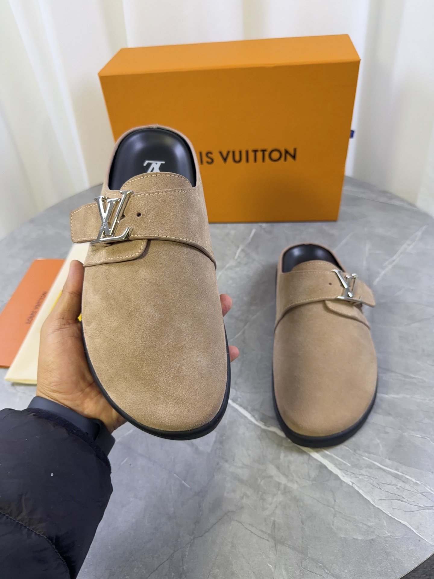 Louisvuitt 2026 Spring/Summer New Product of Bocken Wool SlippersB6032008 - Image 2