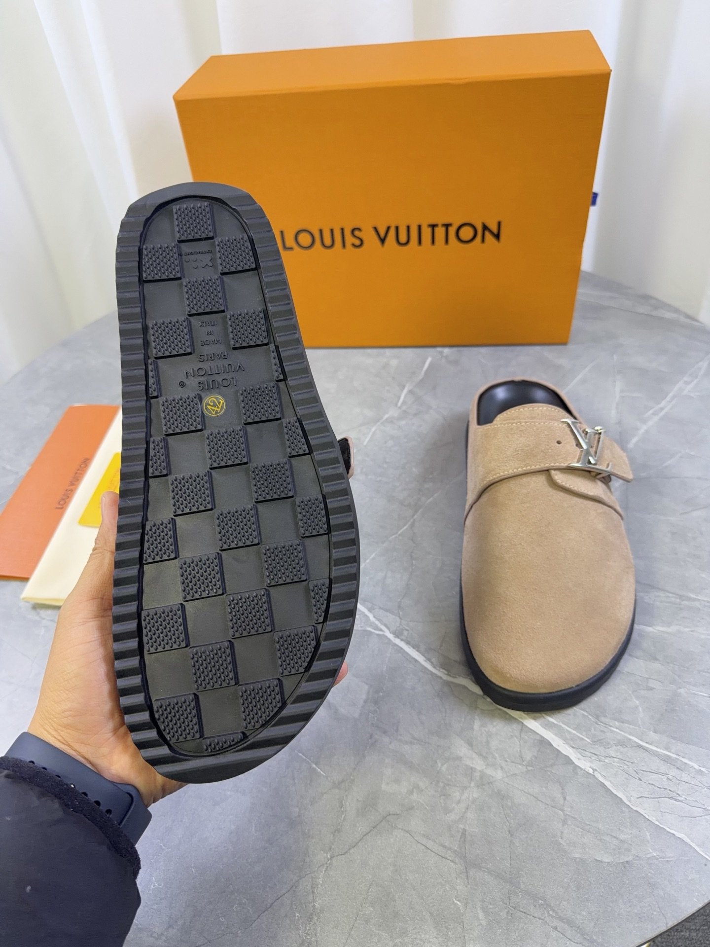 Louisvuitt 2026 Spring/Summer New Product of Bocken Wool SlippersB6032008 - Image 3