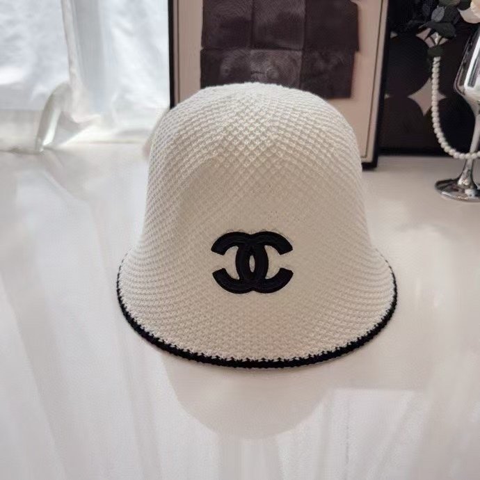 Chanel's new spring/summer style of open-weave breathable fisherman hatB6032511 - Image 3