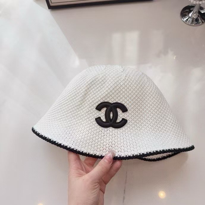 Chanel's new spring/summer style of open-weave breathable fisherman hatB6032511 - Image 6