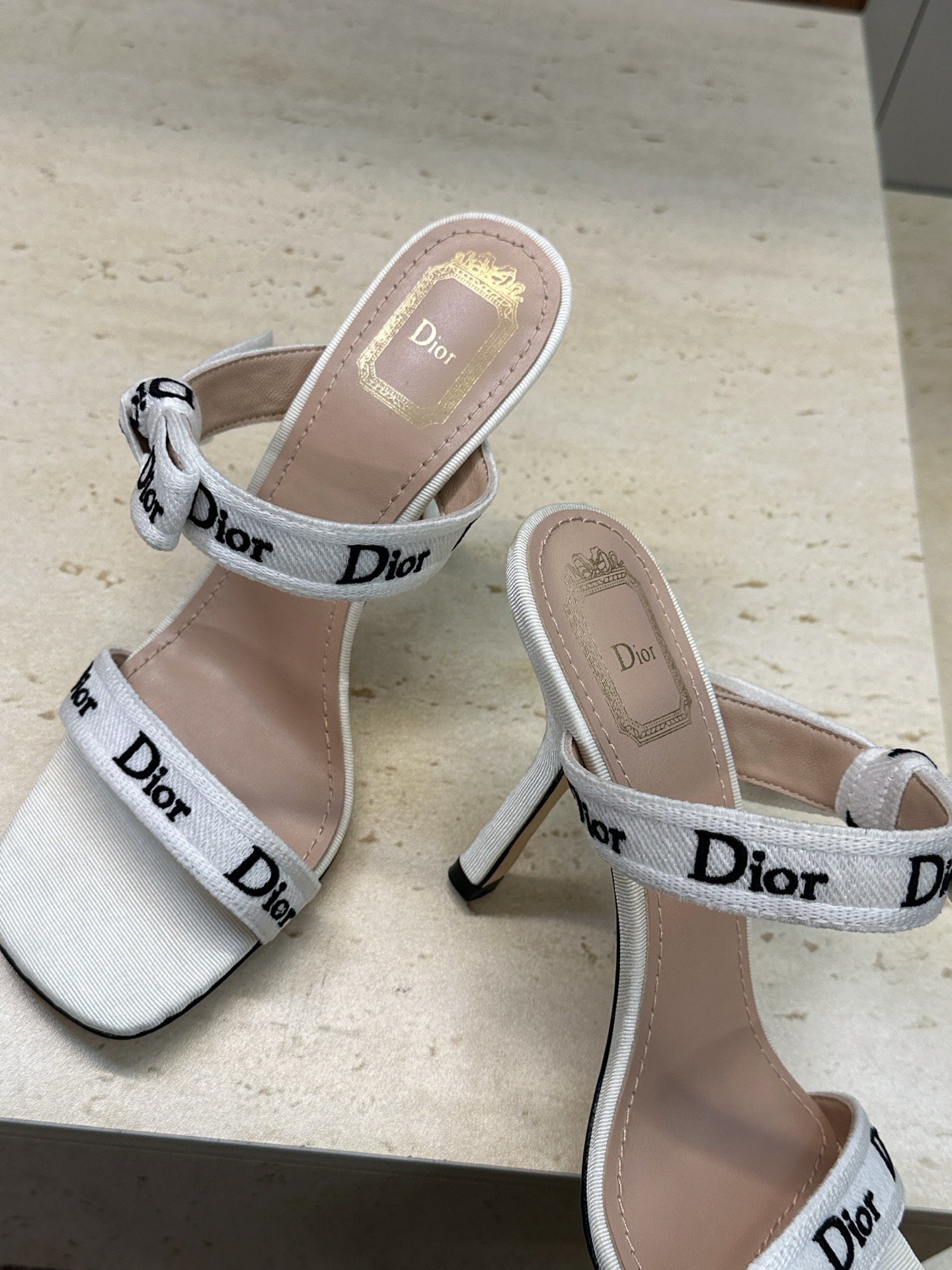 Dior Heeled Sandal with J'Adior Straps B6032603 - Image 6