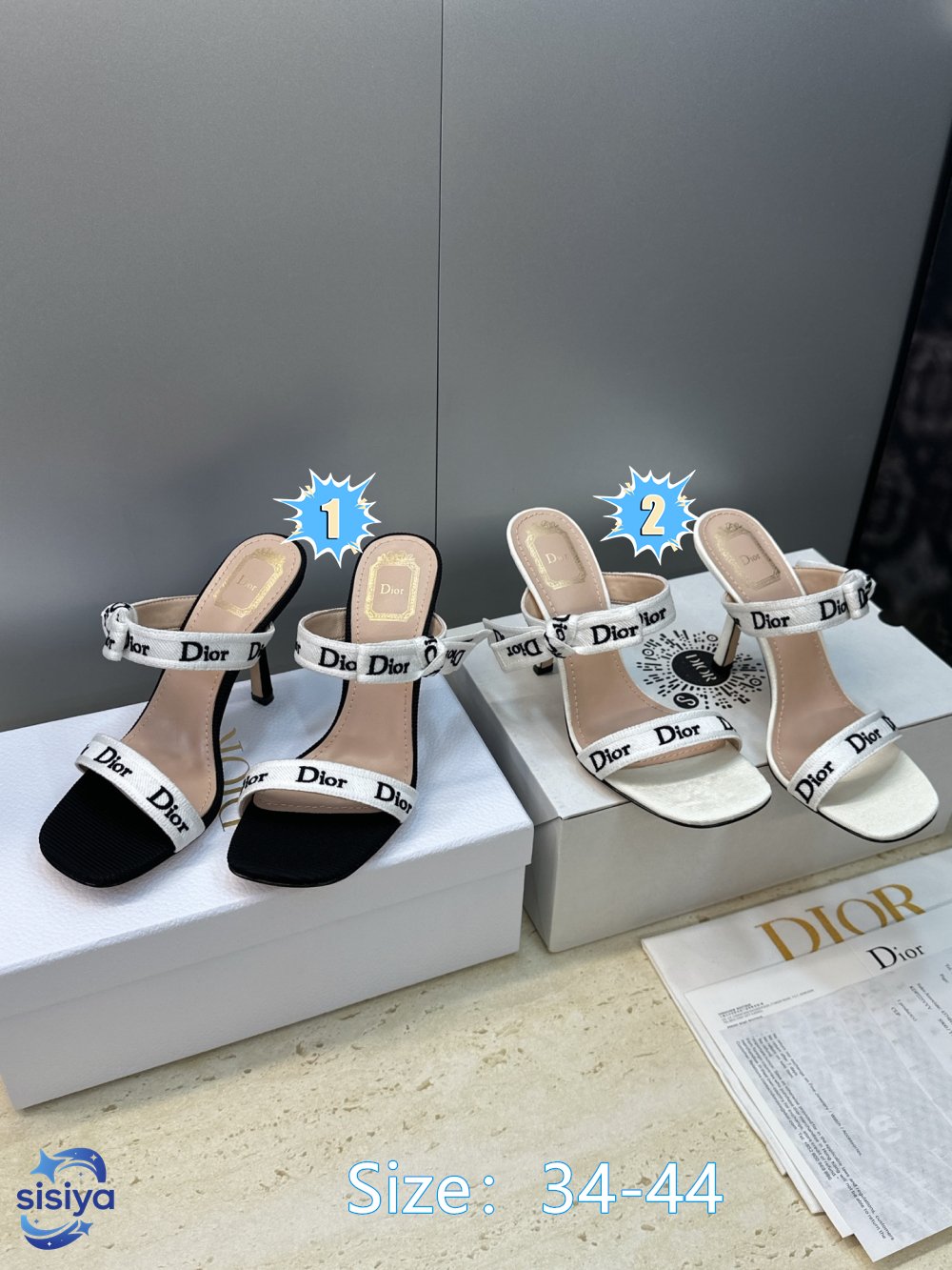 Dior Heeled Sandal with J'Adior Straps B6032603