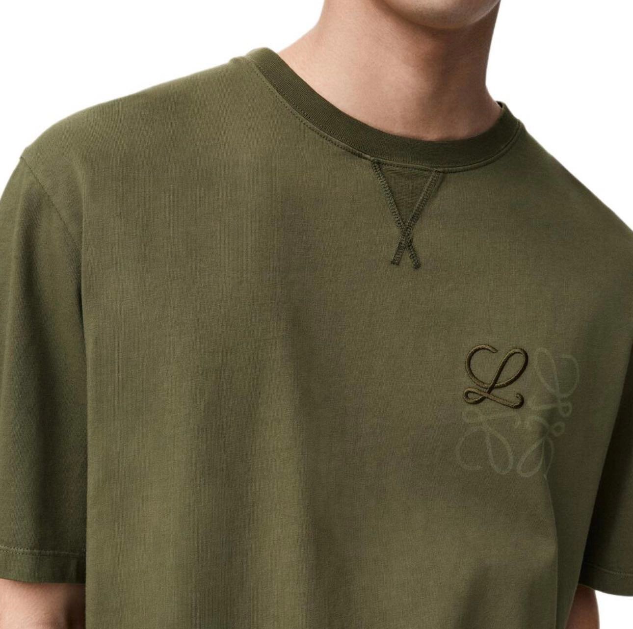 Loewe 26ss New Embroidered Round-neck Short-sleeved T-shirtM6032602 - Image 12