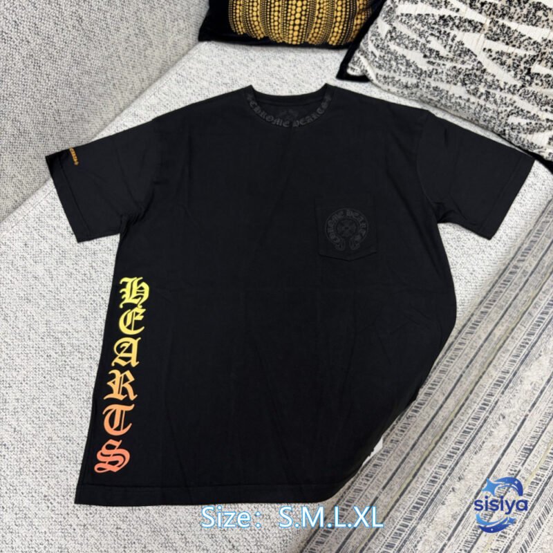 Crozier 26ss New Colorful Letters Hoofprint Short-Sleeved T-ShirtM6032604