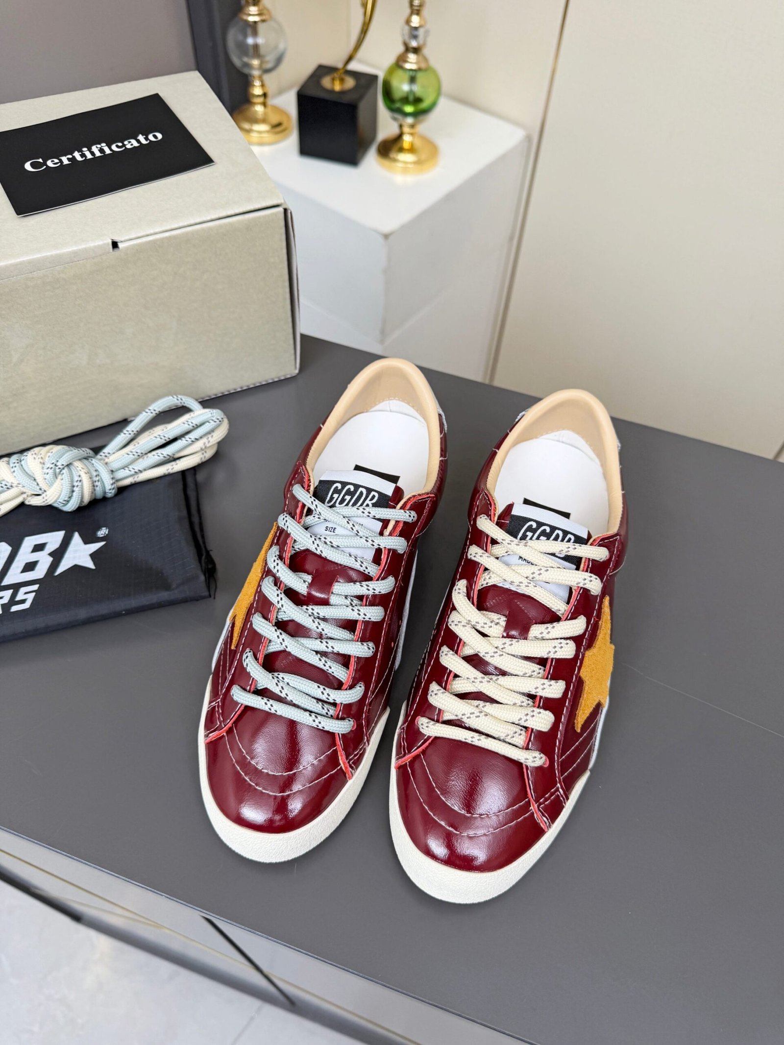 Golden Goose True-Star in black suede with Swarovski B6032702 - Image 5