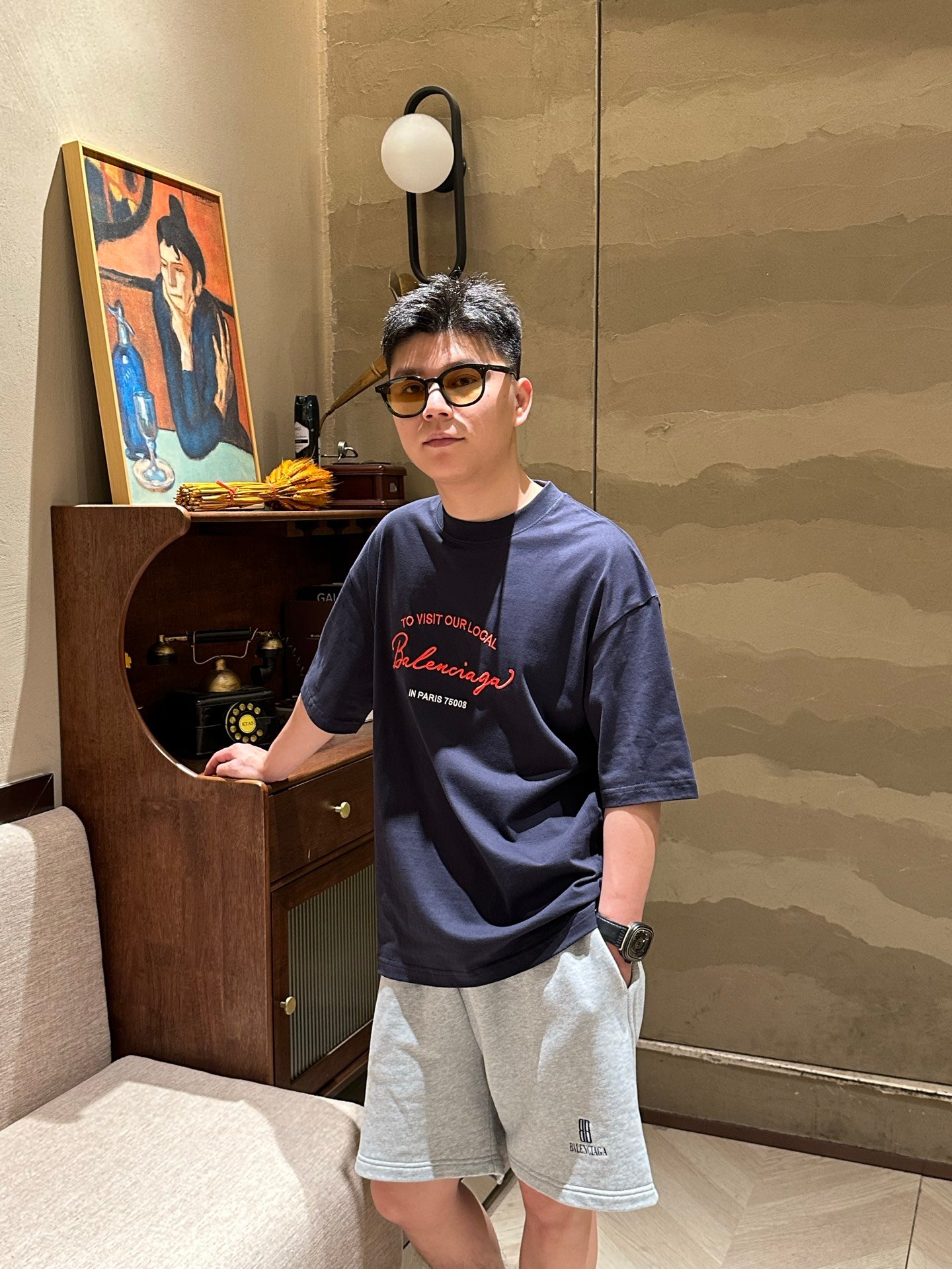 Balenciaga Spring 2026 New Arrival: Embroidered Handwritten Slogan T-shirtM6032802 - Image 10