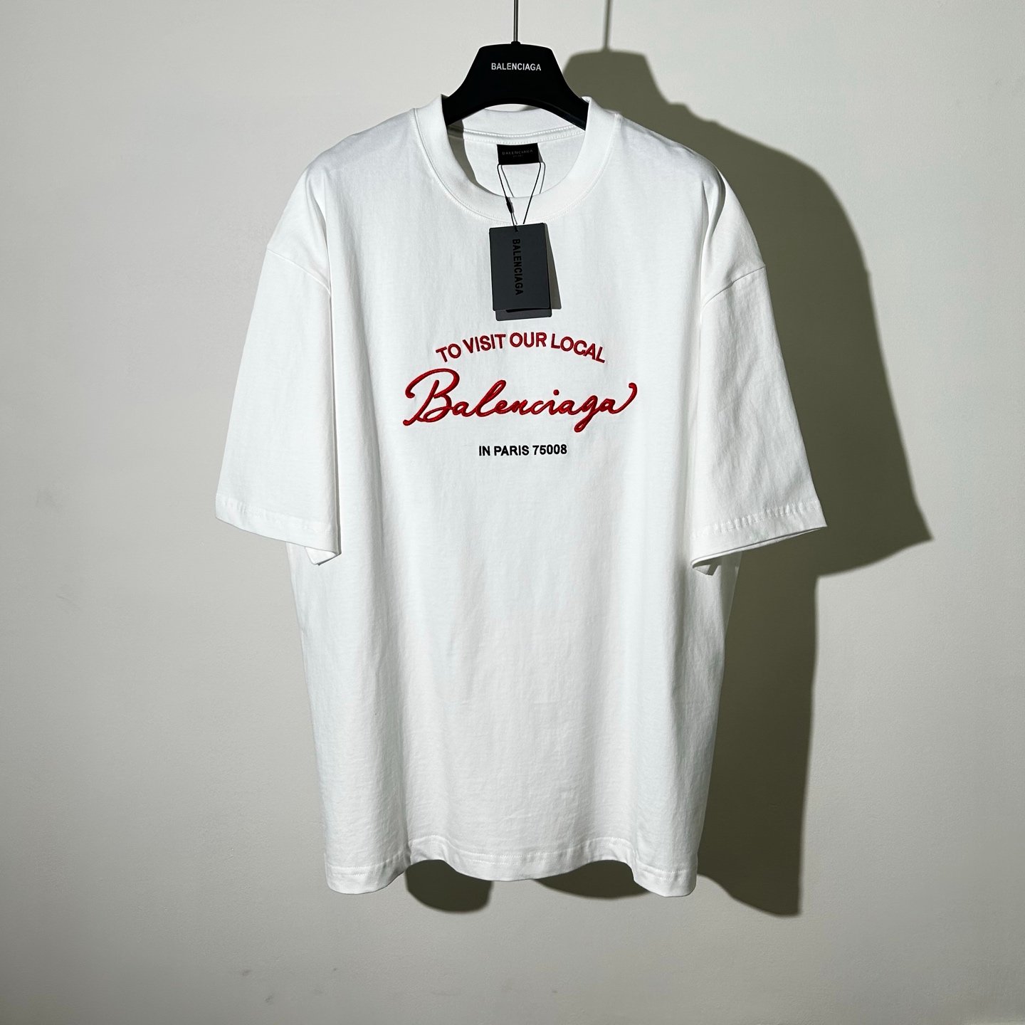 Balenciaga Spring 2026 New Arrival: Embroidered Handwritten Slogan T-shirtM6032802 - Image 6