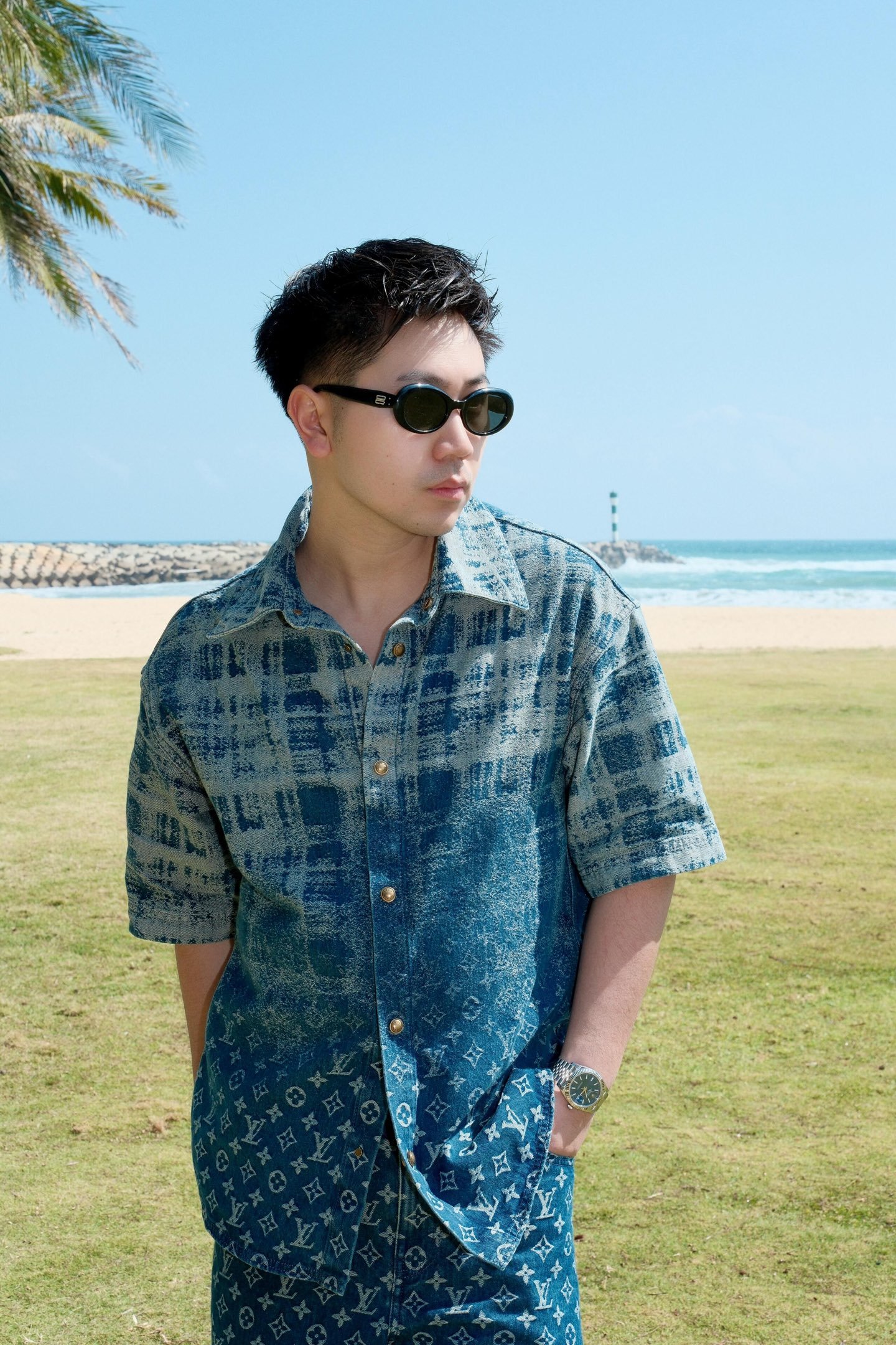 LOUIS VUITTON Logo Denim Short-Sleeved ShirtM6032807 - Image 10