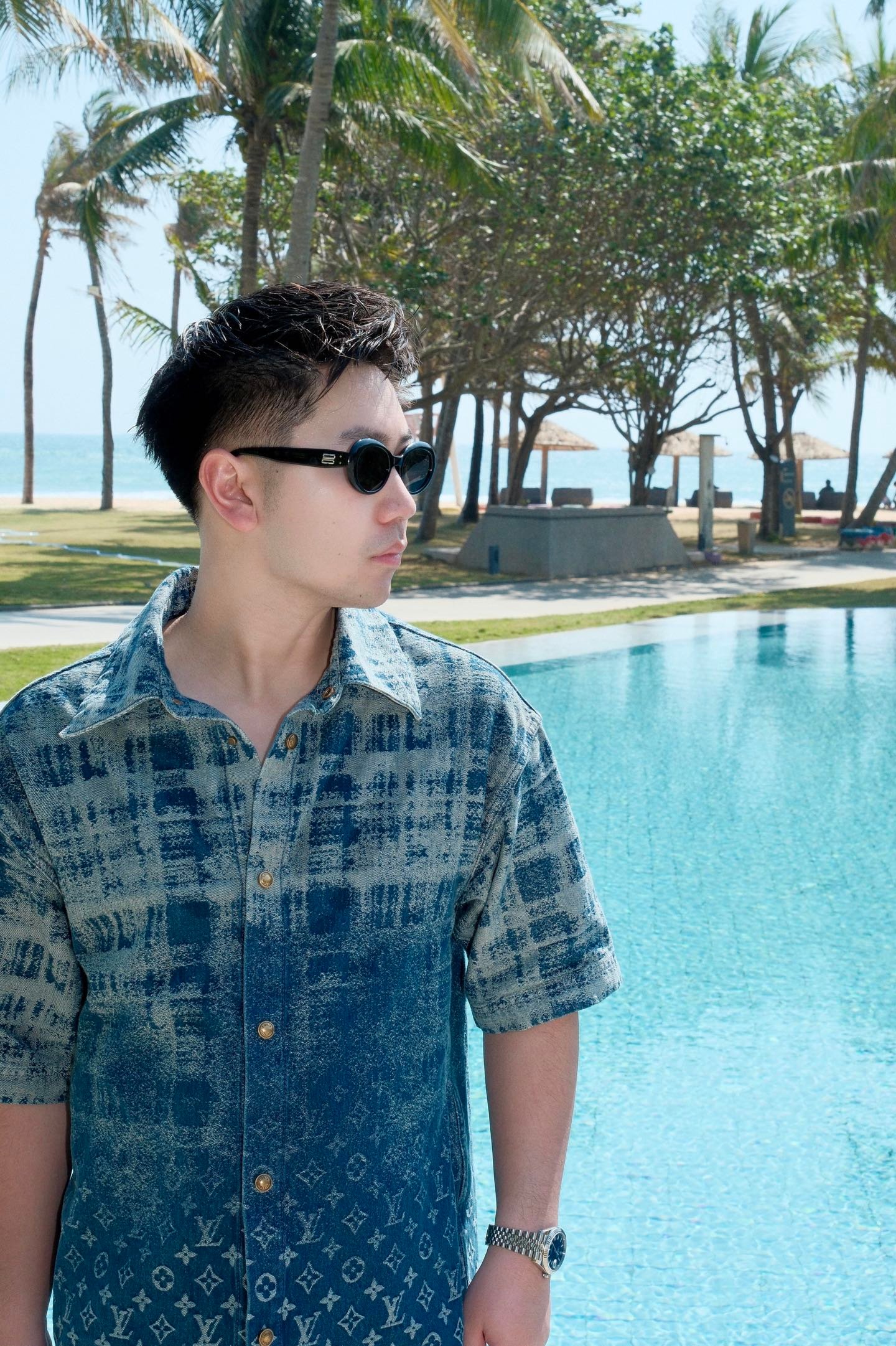 LOUIS VUITTON Logo Denim Short-Sleeved ShirtM6032807 - Image 12