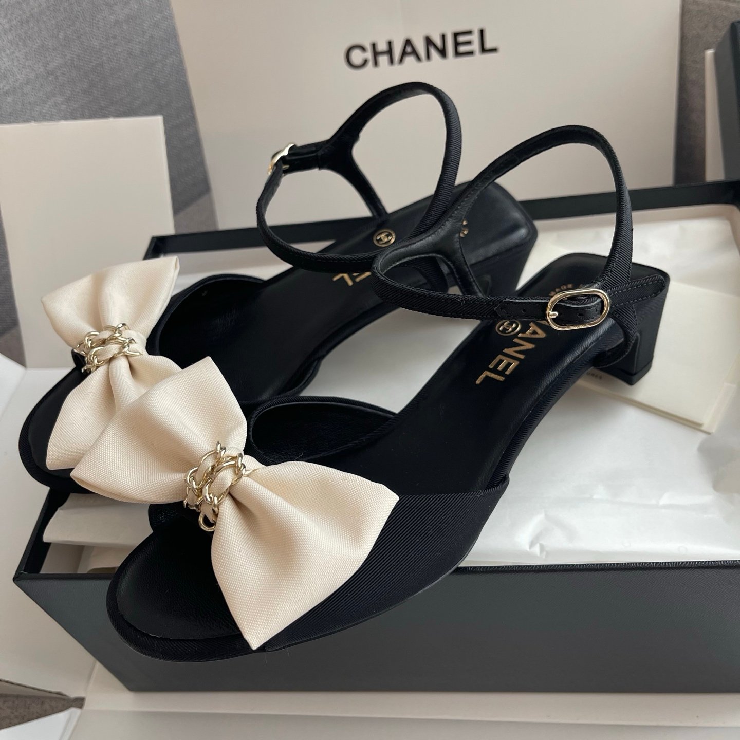 Chanel Sandals - Grosgrain B6033001 - Image 3