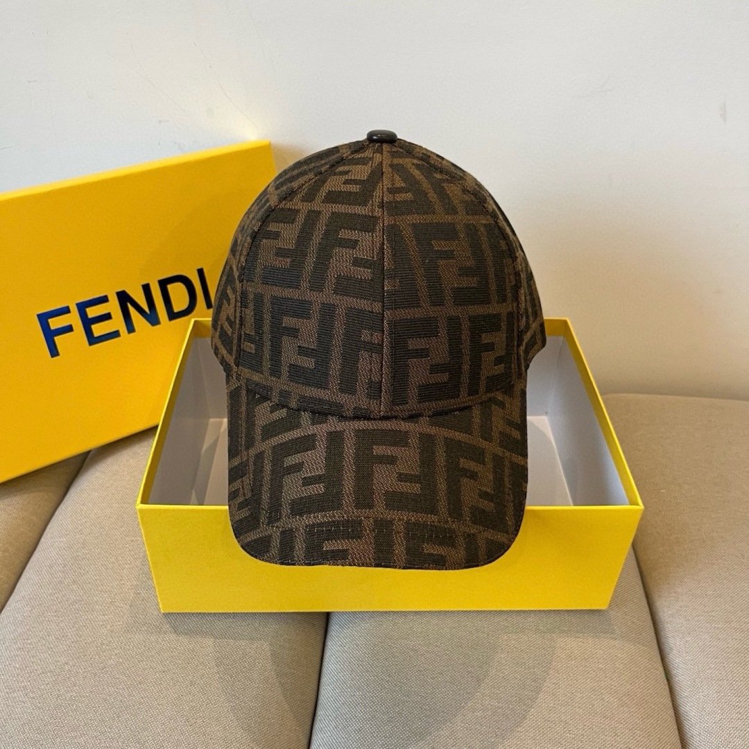 Fendi FF logo jacquard baseball cap B6033104 - Image 2