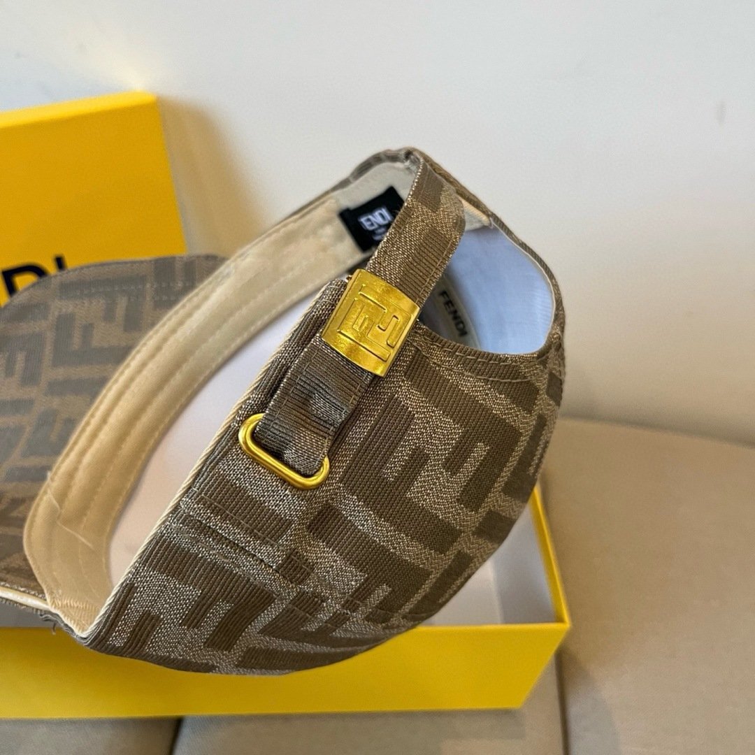 Fendi FF logo jacquard baseball cap B6033104 - Image 6