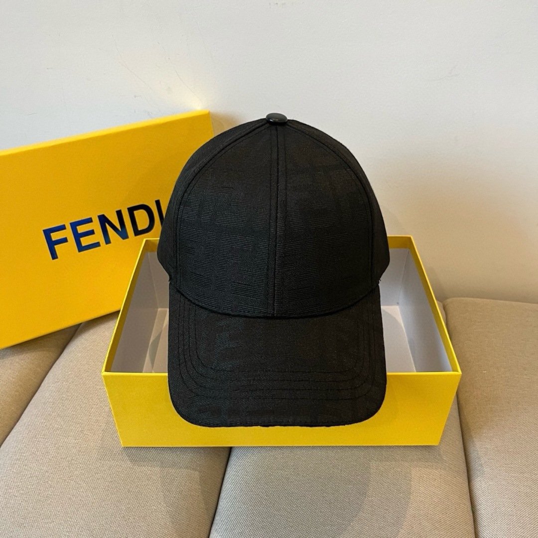 Fendi FF logo jacquard baseball cap B6033104 - Image 8